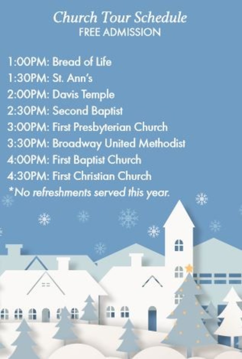 Tour Of Churches Schedule